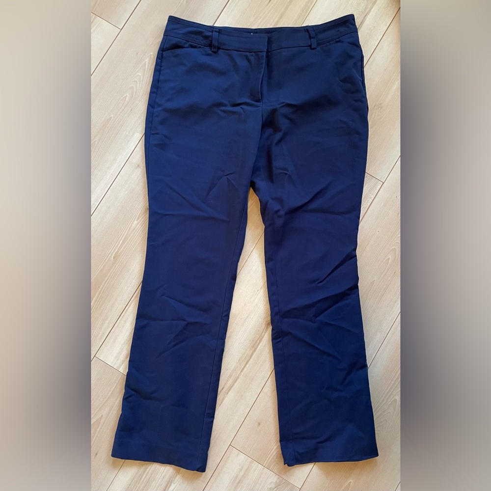 NY & Company 7th Avenue Blue Bootcut Trousers – Tall 16